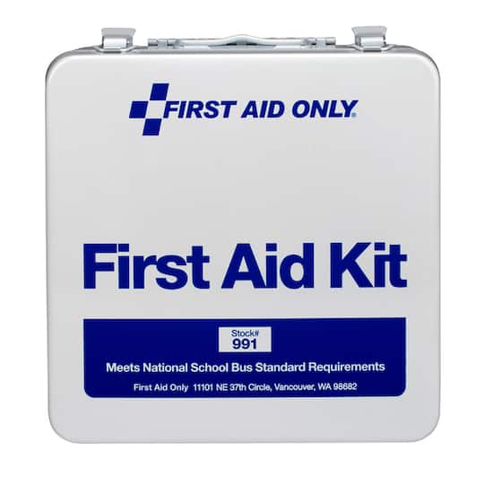First Aid Only® 50 Person Unitized Metal Bus First Aid Kit